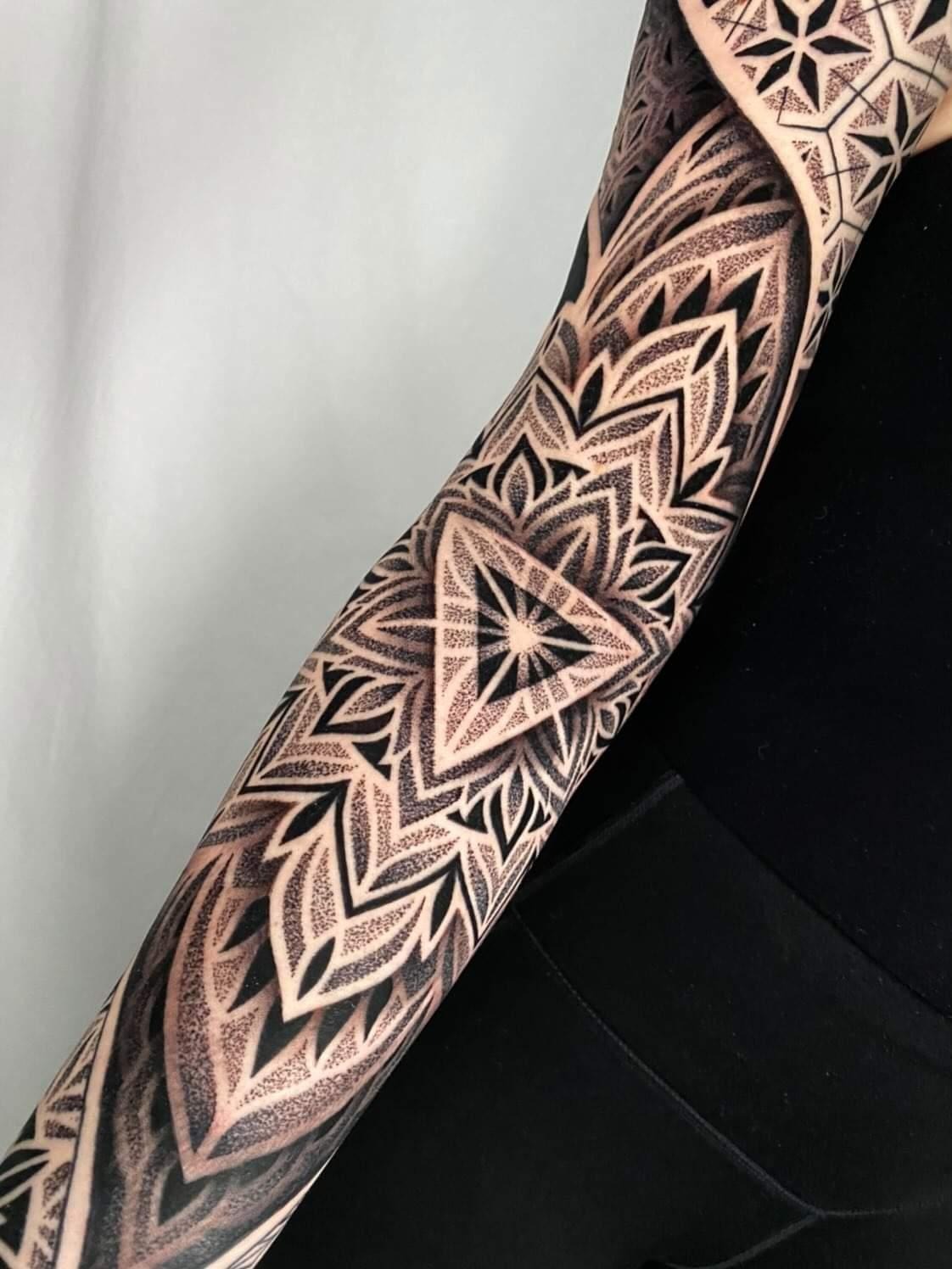 Stunning Geometric Sleeve Art
