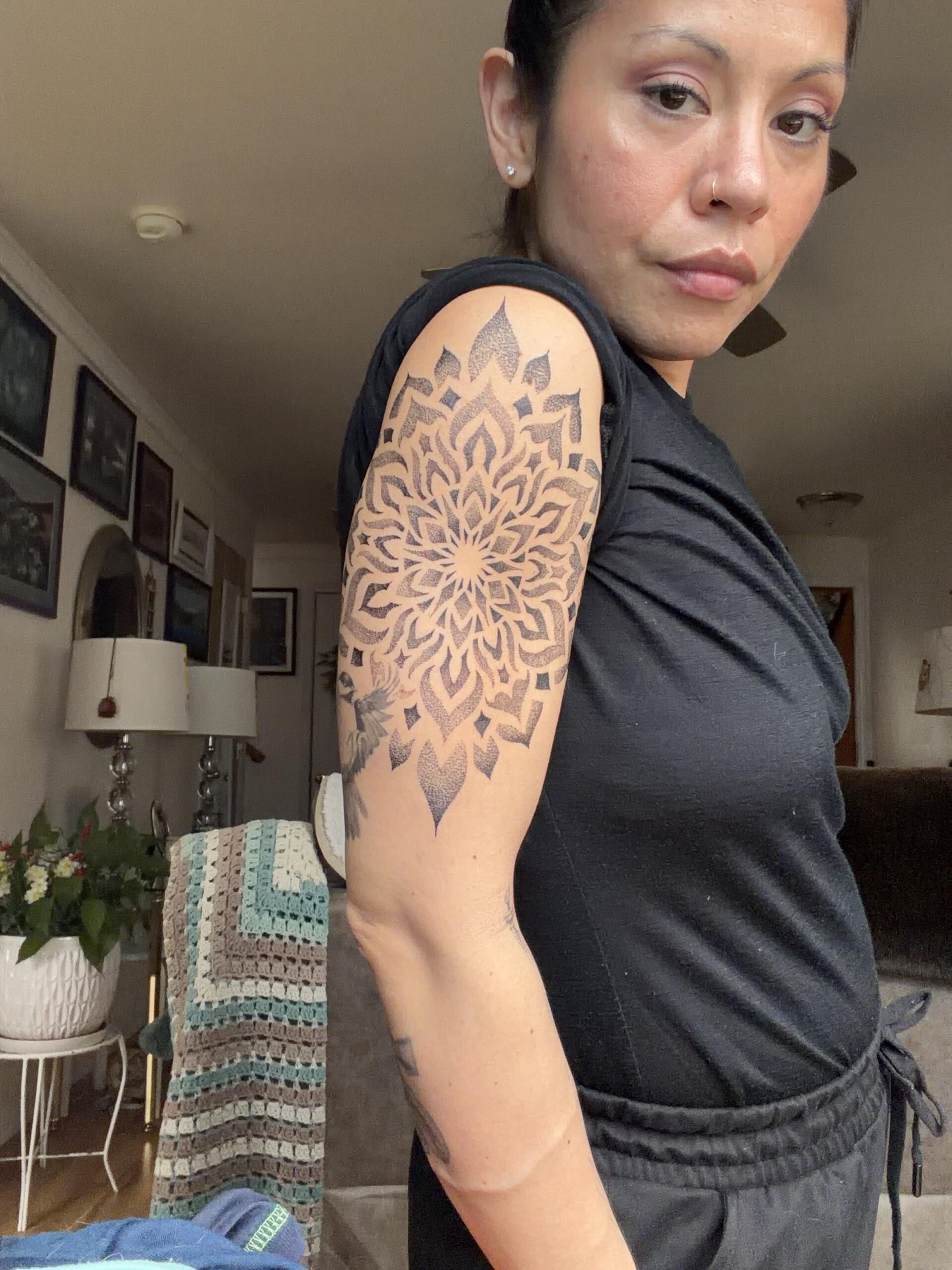 Intricate Shoulder Mandala Tattoo