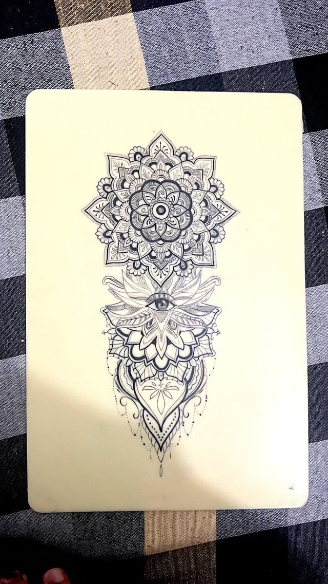 Intricate Mandala Stencil Design