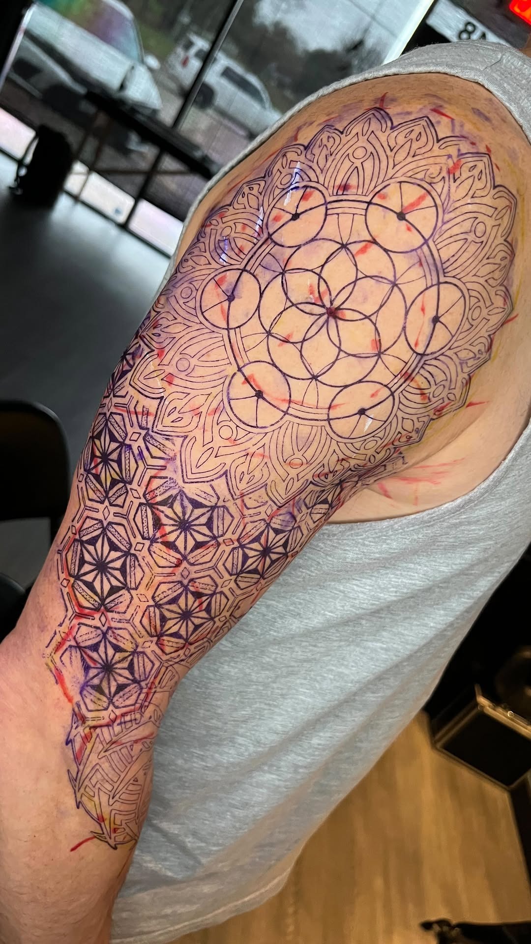 Geometric Stencil Placement on Arm
