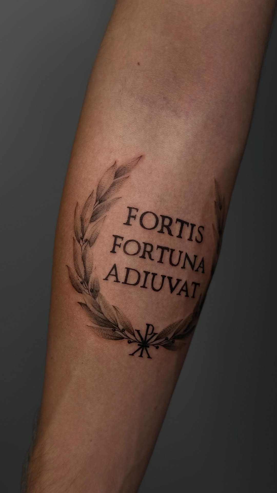 Elegant Typography and Laurel Wreath