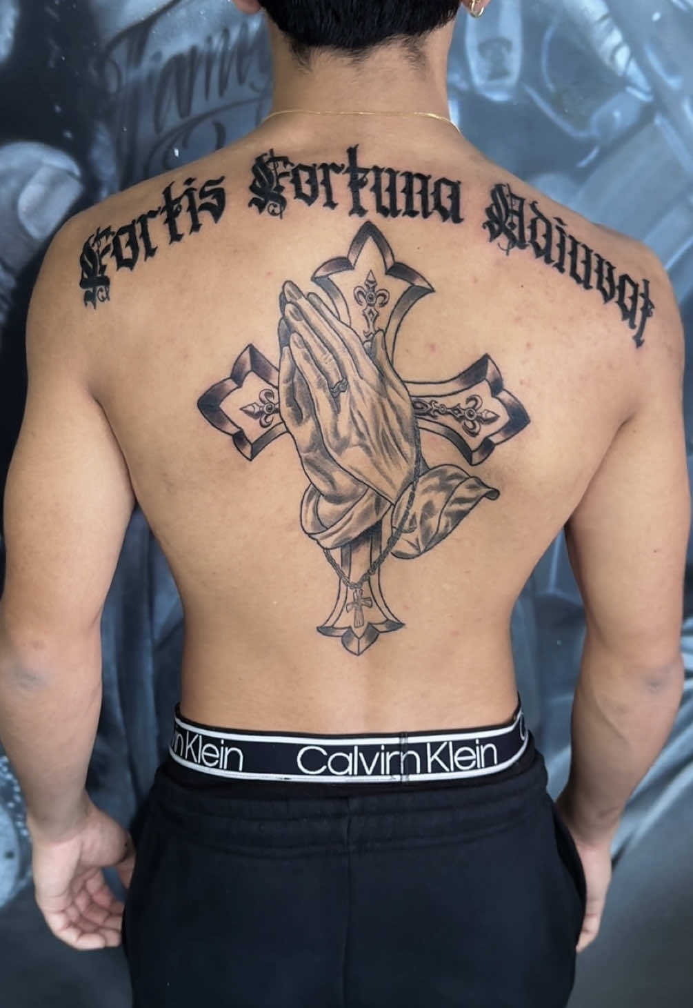 Bold Religious Back Piece Inspiration