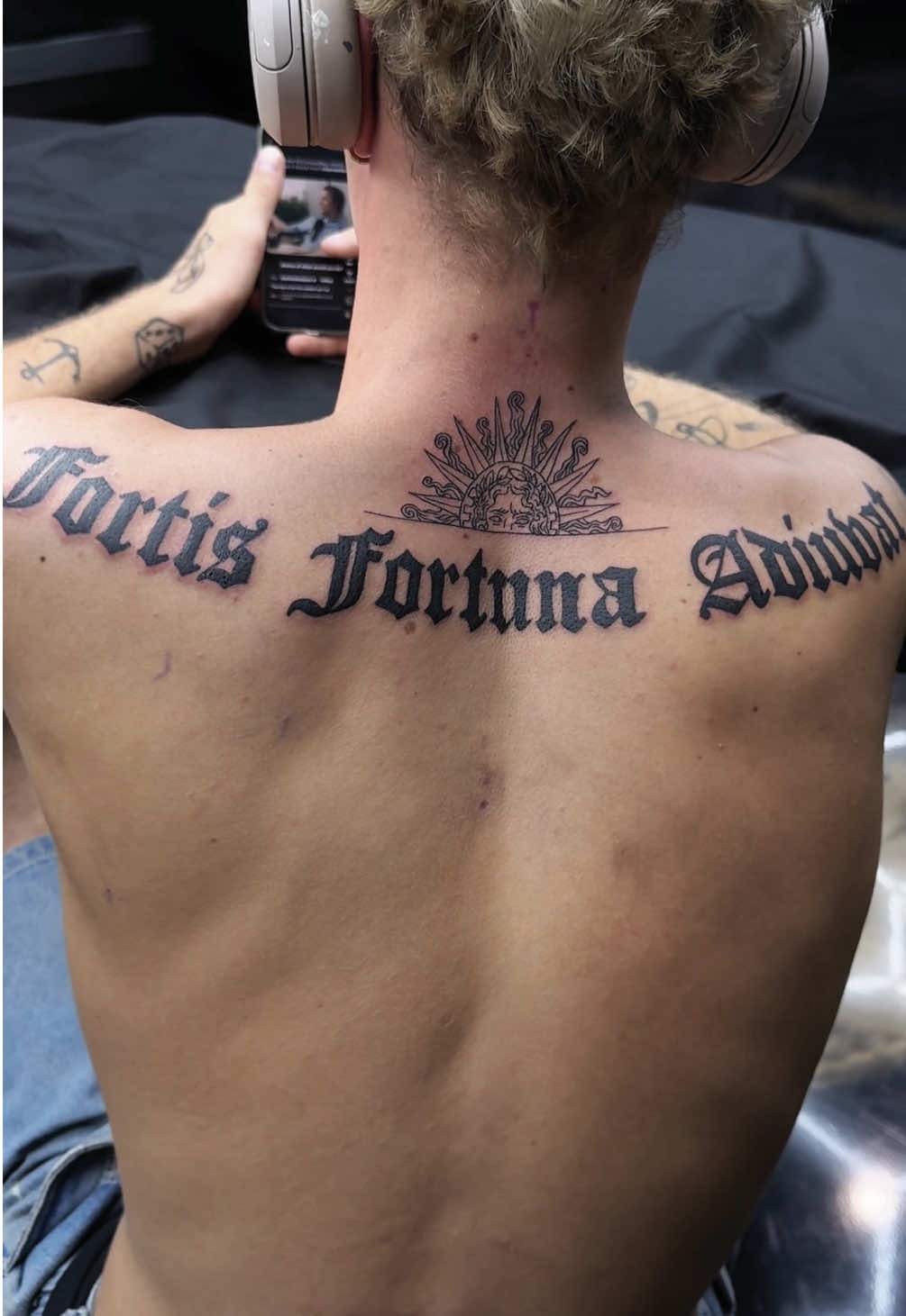Upper Back Script Placement Idea