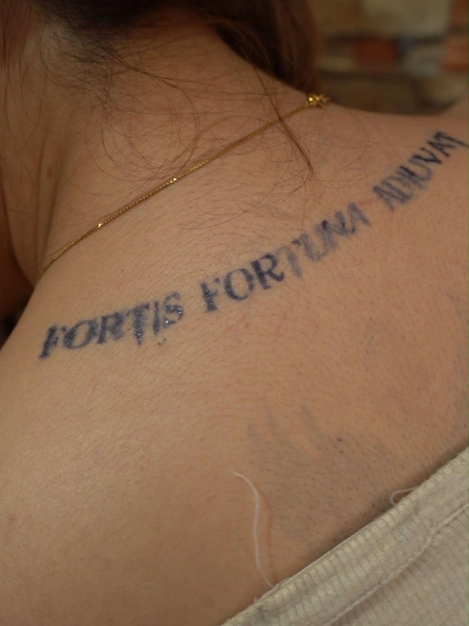 Classic Elegant Lettering Tattoo