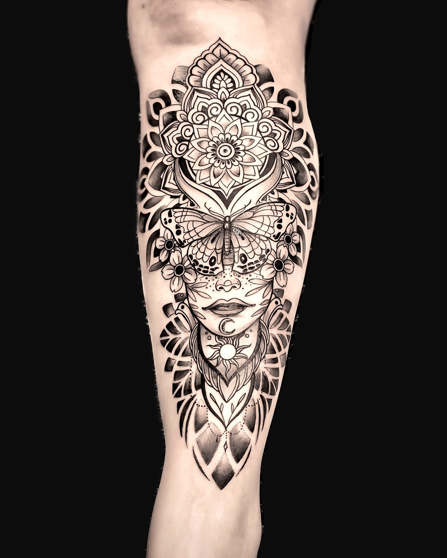 Intricate Mandala Forearm Tattoo Art
