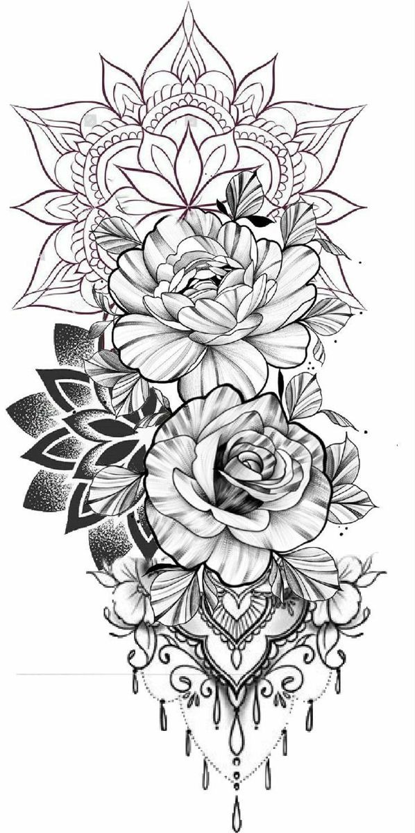 30 Mandala Tattoo Vorlagen for Intricate Geometric Beauty