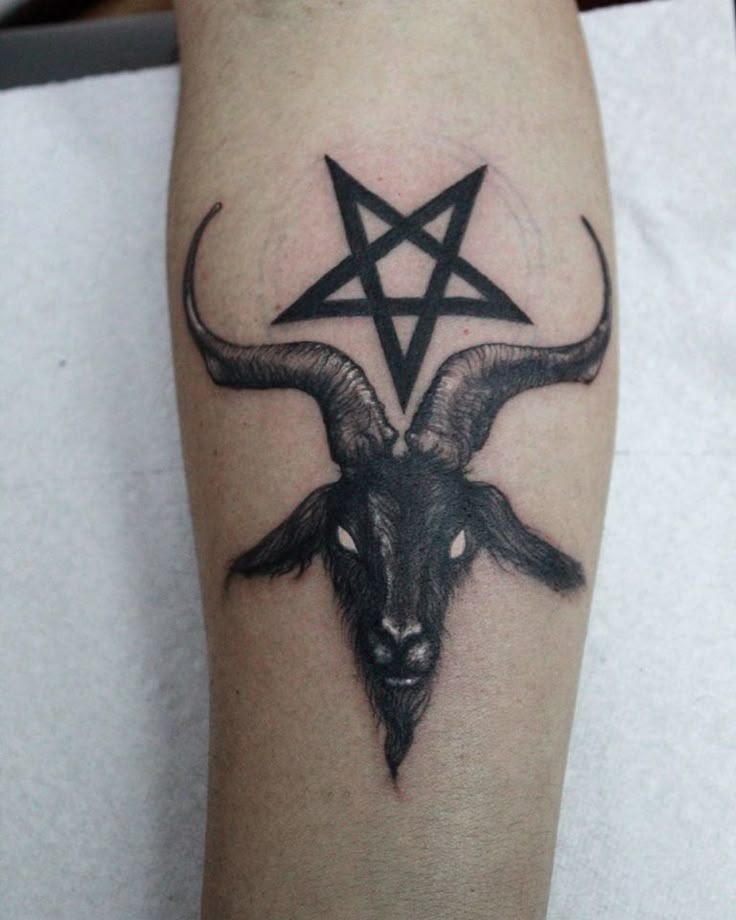 Classic Baphomet Forearm Design