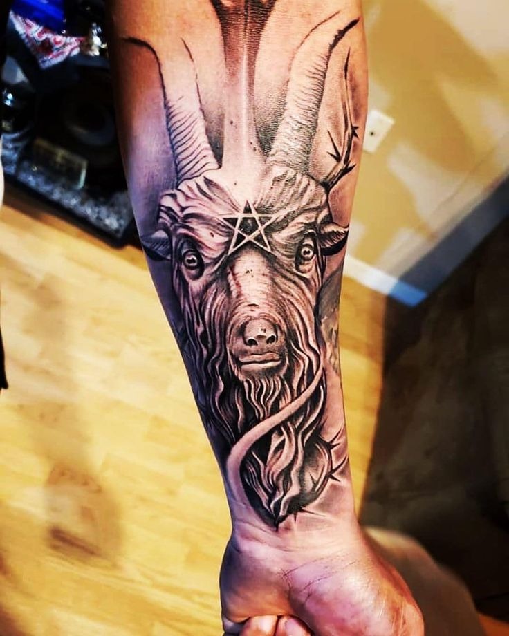 Bold Baphomet Arm Piece