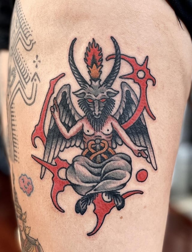 Classic Neo-Traditional Baphomet Design