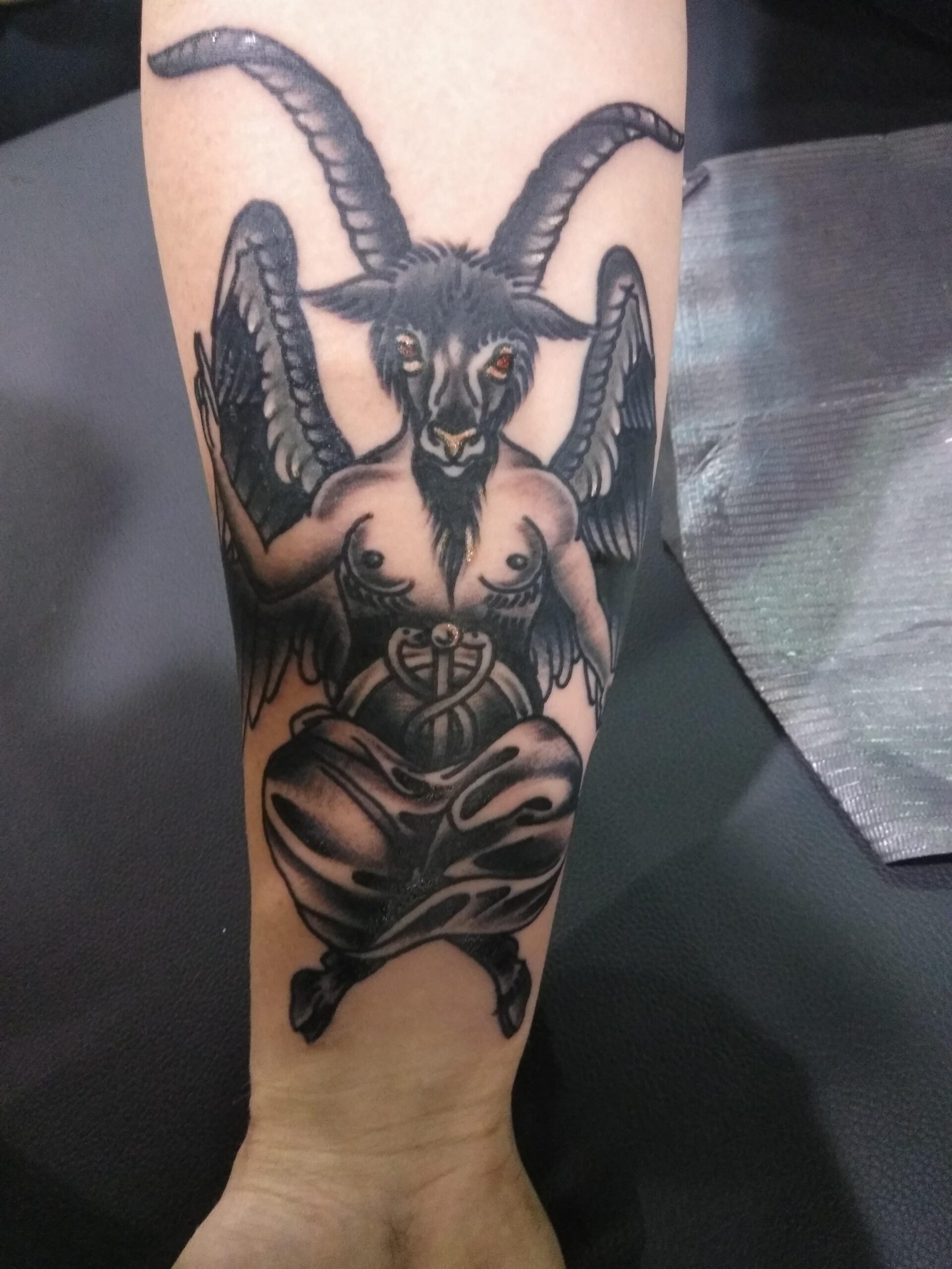 Dark Aesthetic Baphomet Tattoo