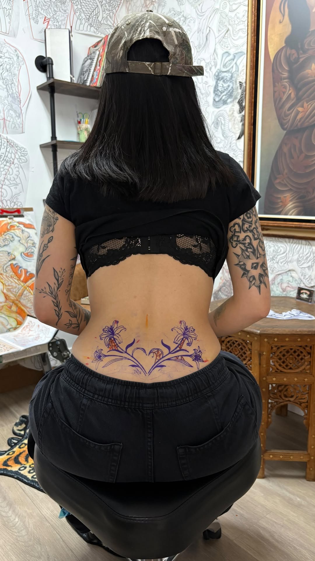 Floral Lower Back Detail