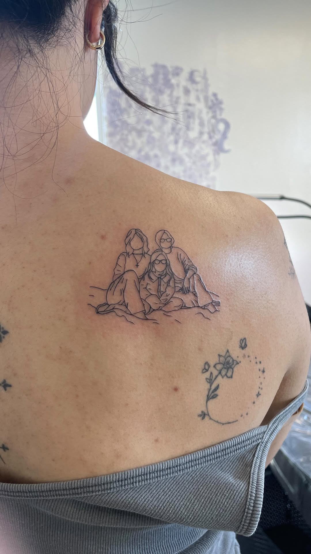 Sentimental Family Memorial Line Tattoo