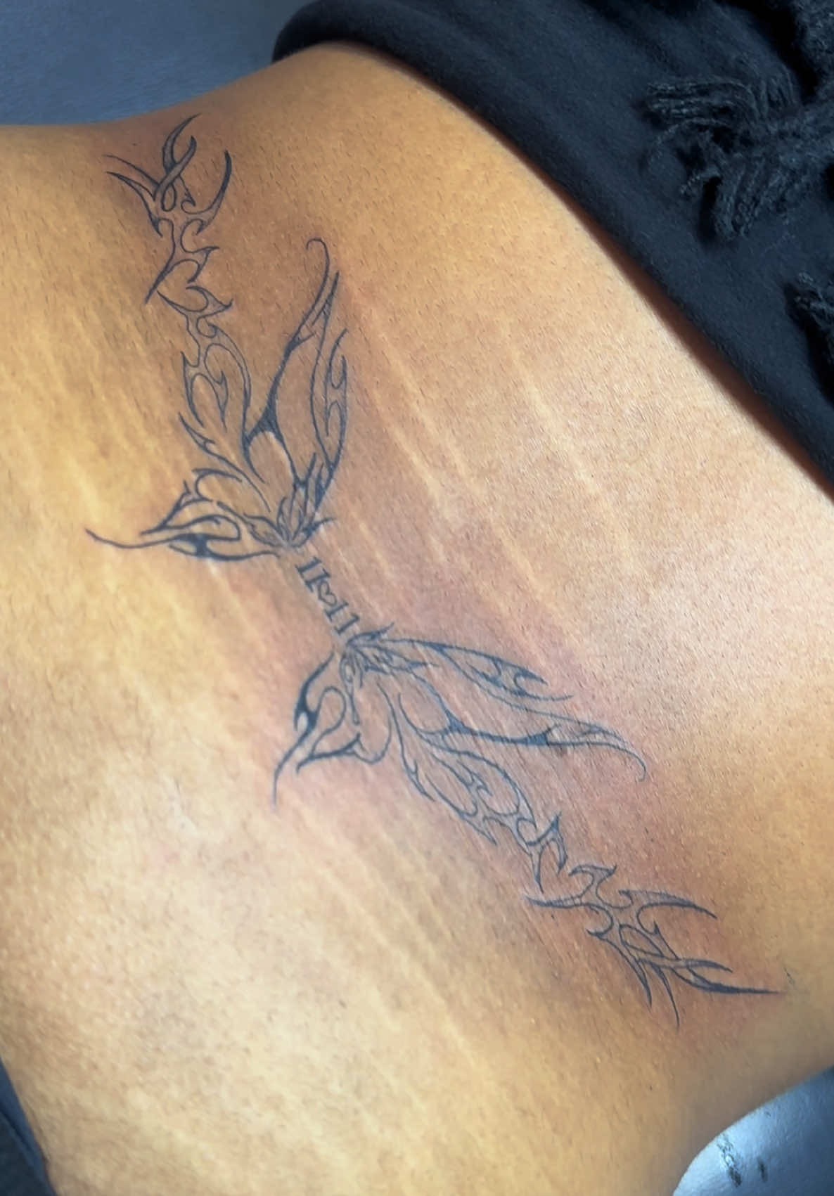 Dainty Floral Lower Back Art