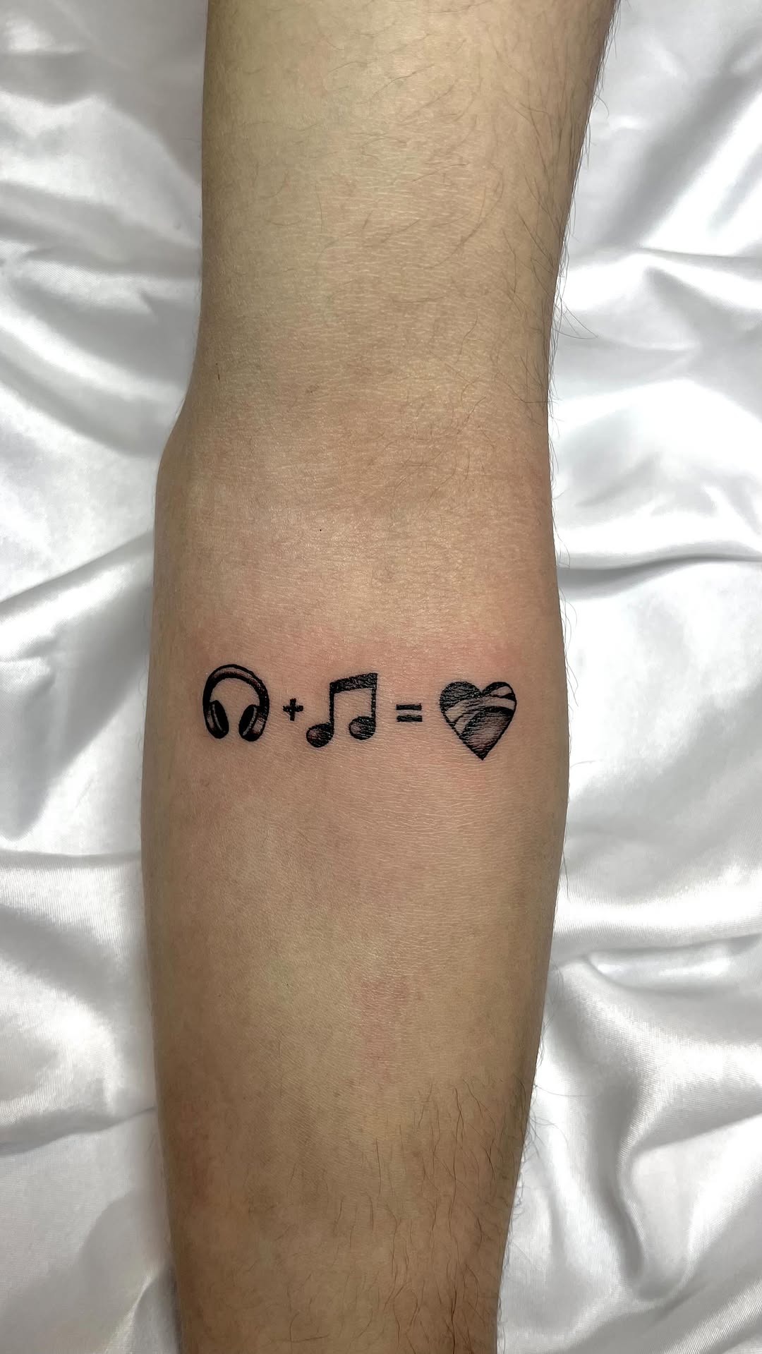 Music Lover Symbolic Equation Tattoo