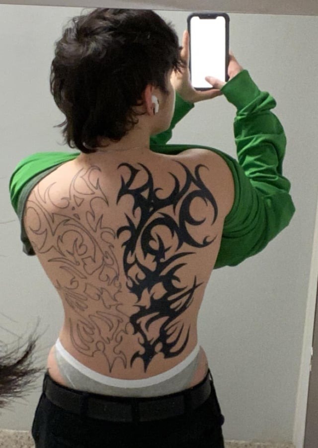 Detailed Tribal Back Piece Inspiration