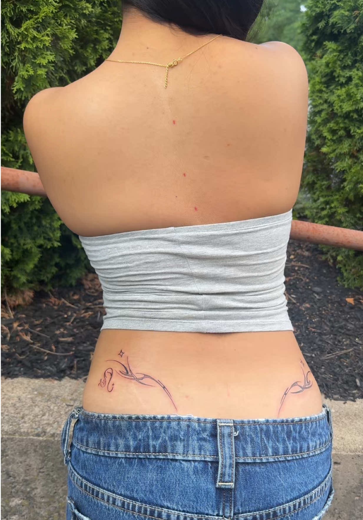 Elegant Fineline Hip and Back Details