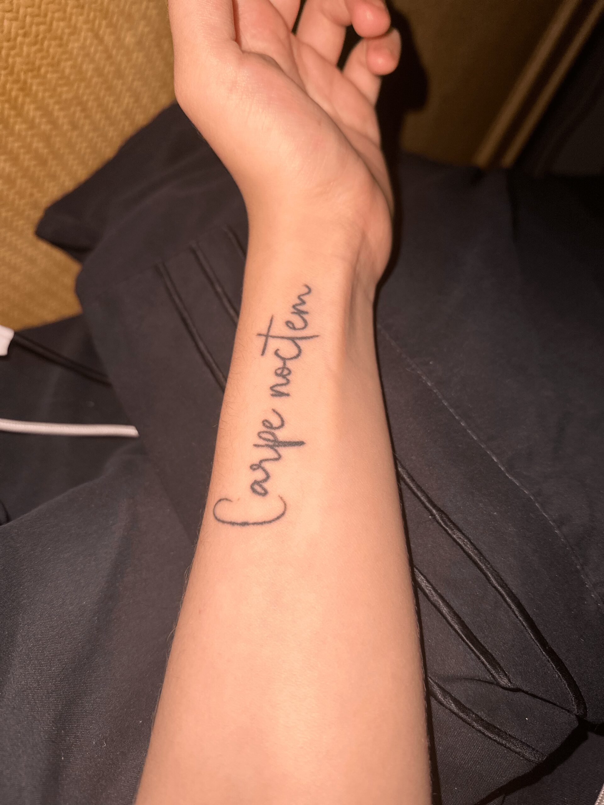 Carpe Noctem: Beautiful Wrist Ink Inspiration