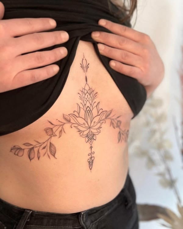 Ornamental Under-Bust Filigree Design