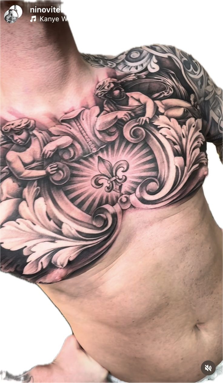 Detailed Baroque Style Chest Piece