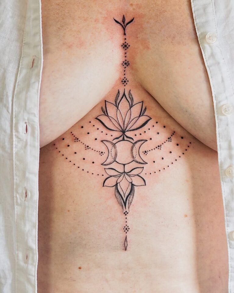 30 Tattoo Under Breast Patterns for a Hidden and Intimate Placement