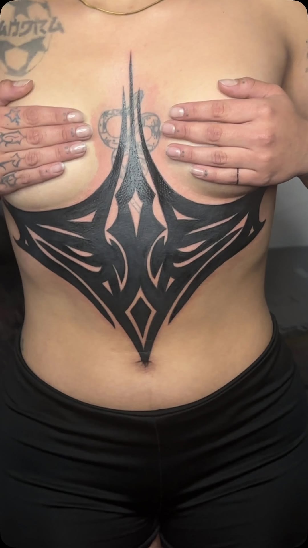 Bold Abstract Blackwork Tattoo