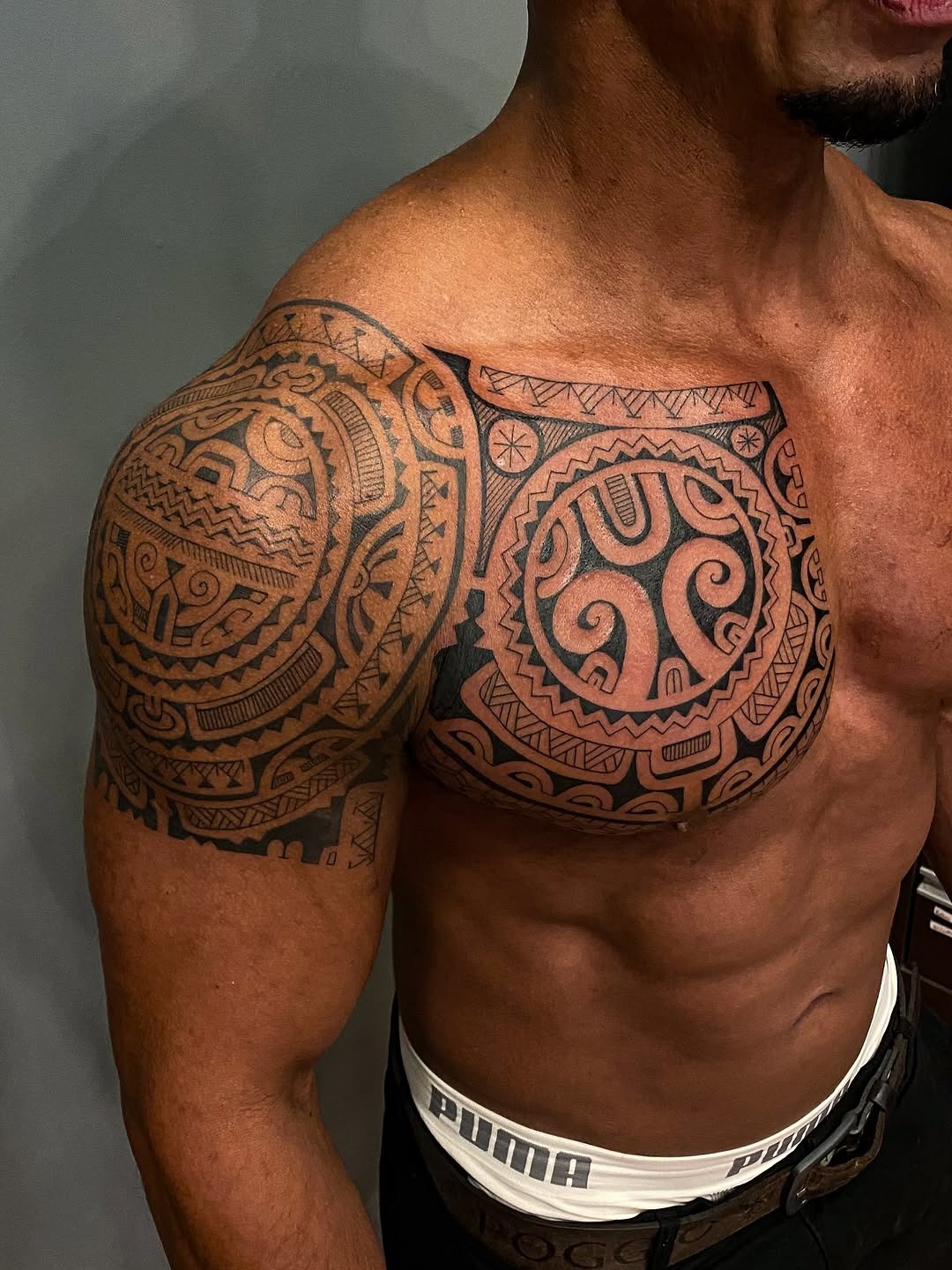 Bold Tribal Tattoo Design