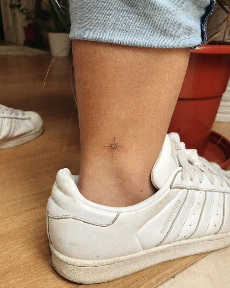 Dainty Ankle North Star Ink