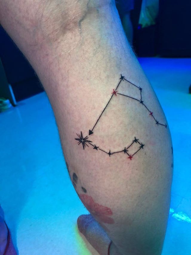 Minimalist Constellation Tattoo Design