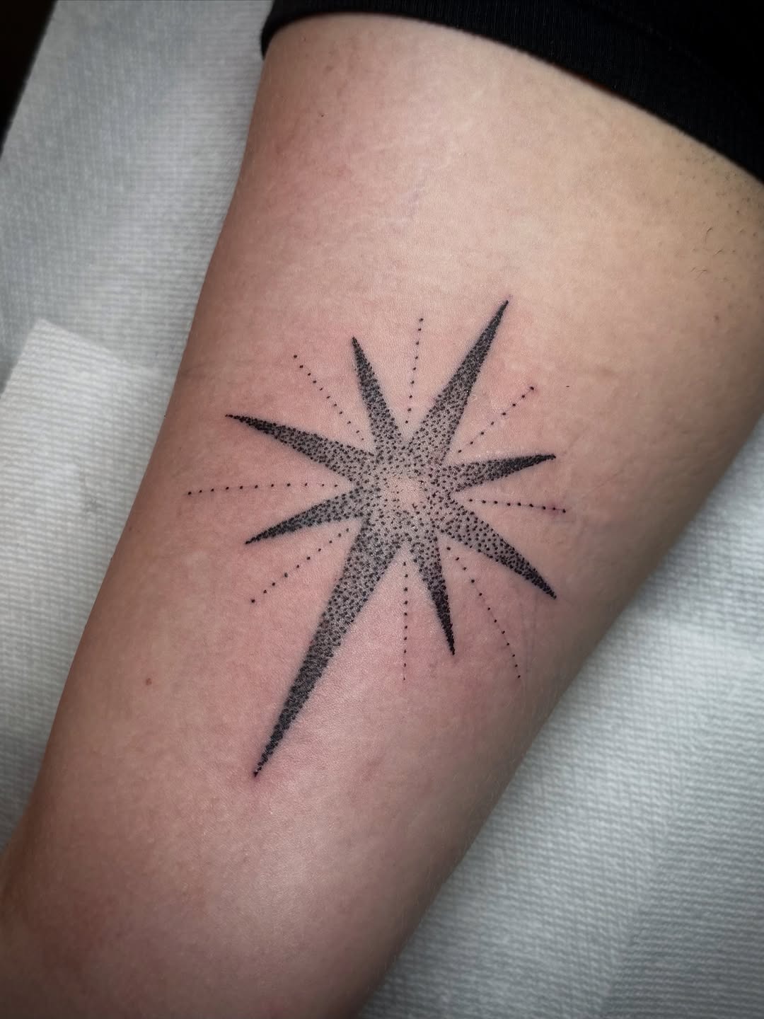 Dotted Stipple Style North Star