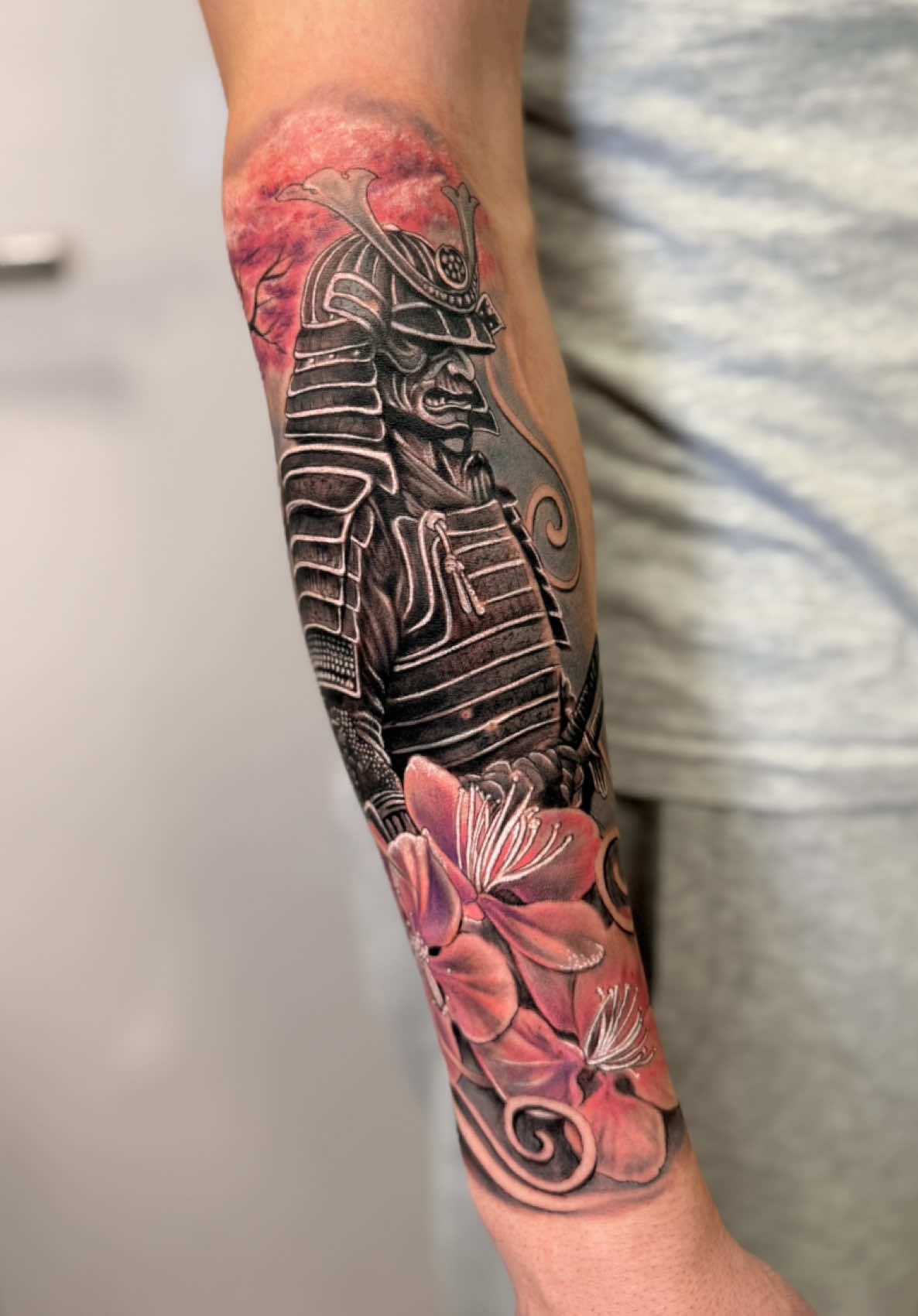 Detailed Samurai Warrior Arm Design
