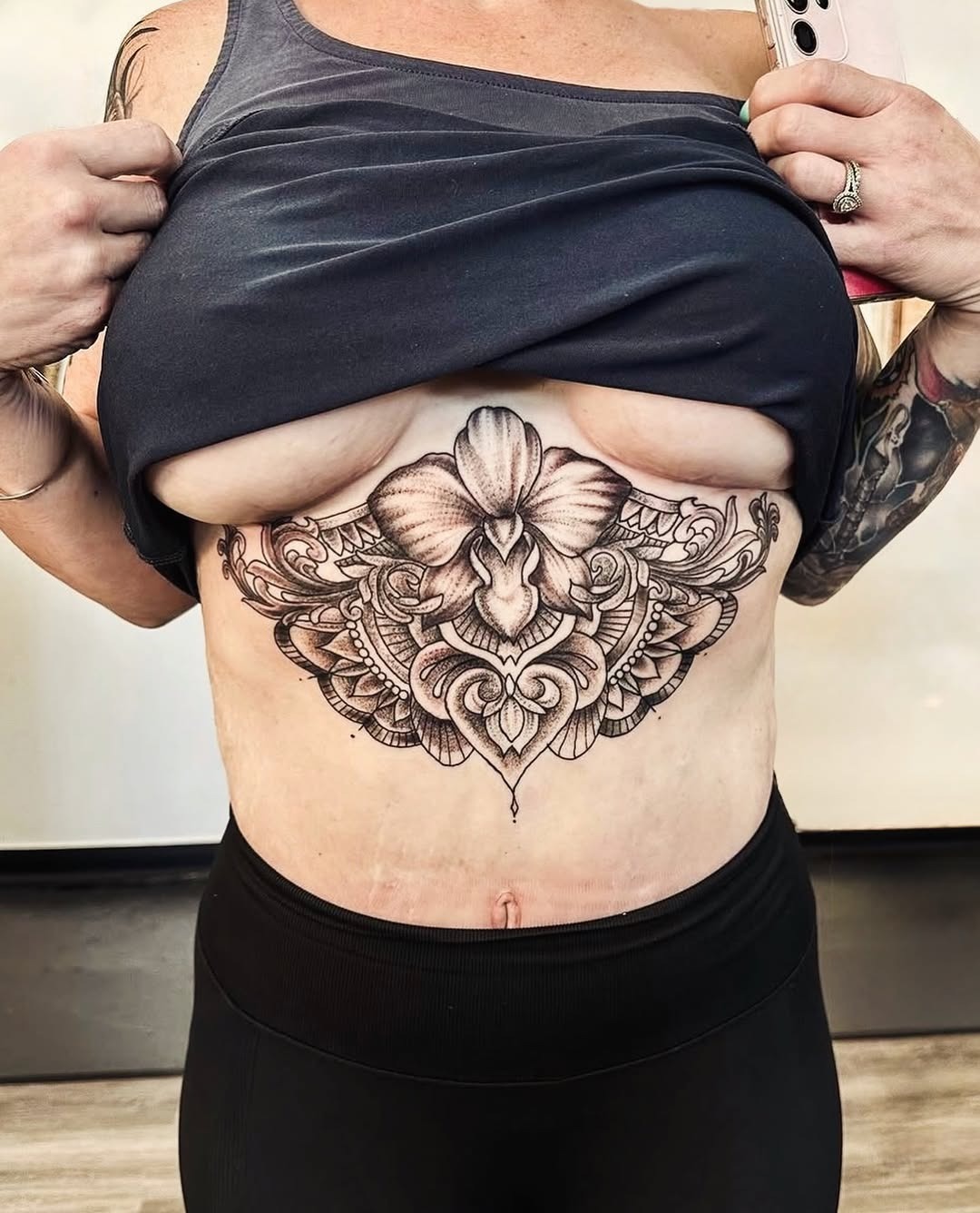 Bold Mandala Sternum Piece