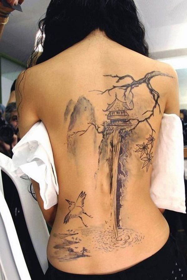 Scenic Japanese Back Piece Art