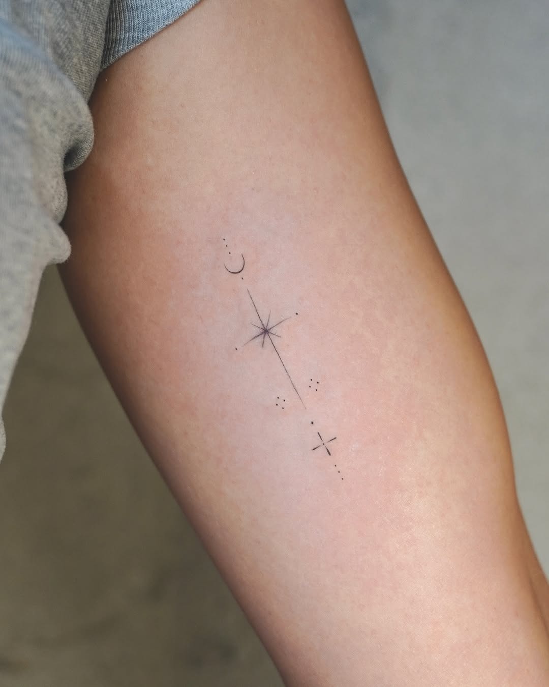 Fine-Line Celestial Tattoo Inspiration