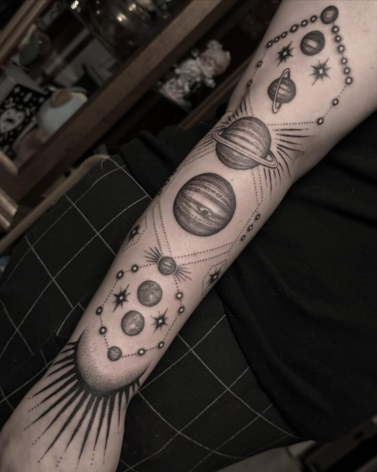 30 Solar System Tattoos That Map Your Personal Galaxy