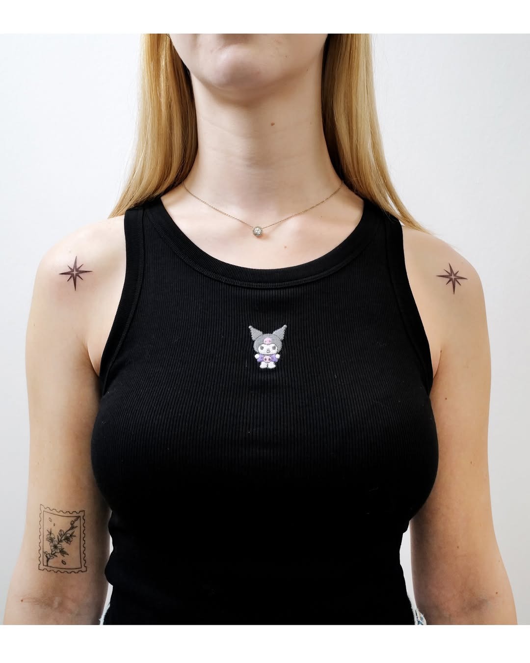 Delicate Clavicle Star Tattoos