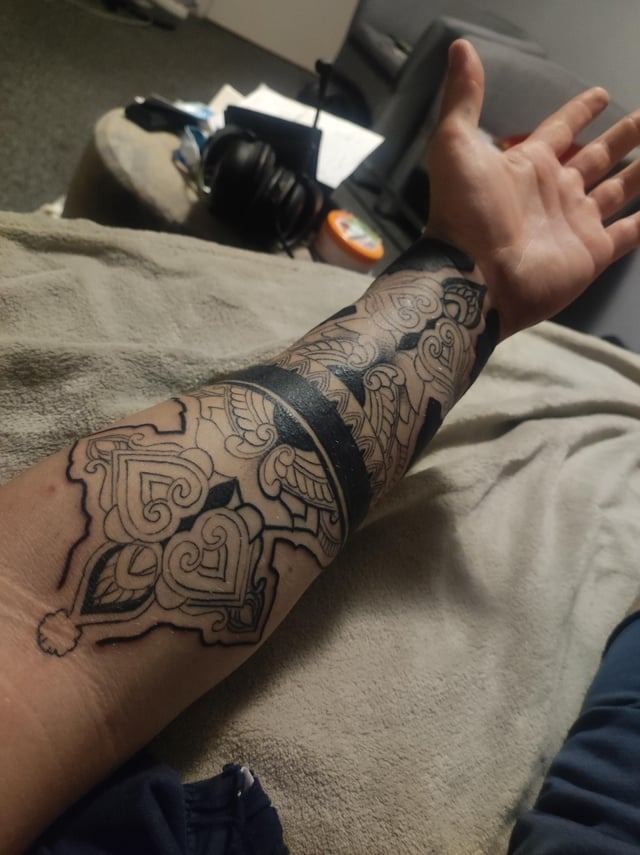 Detailed Forearm Mandala Placement