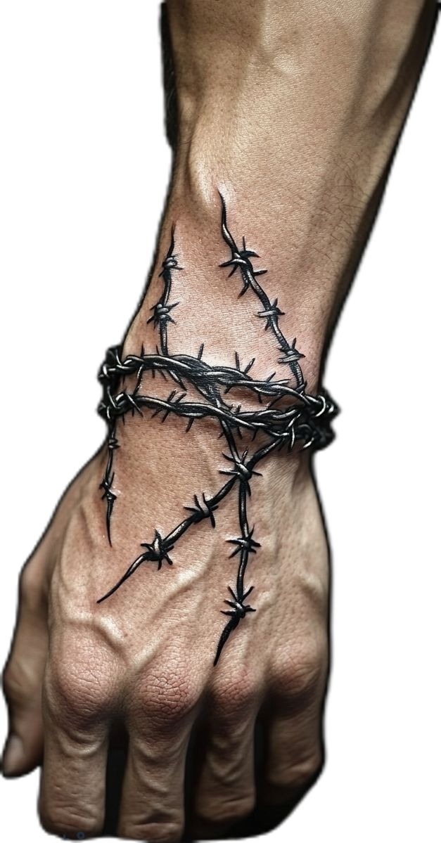 30 Alambre De Puas Tattoo Selections with Edgy Texture