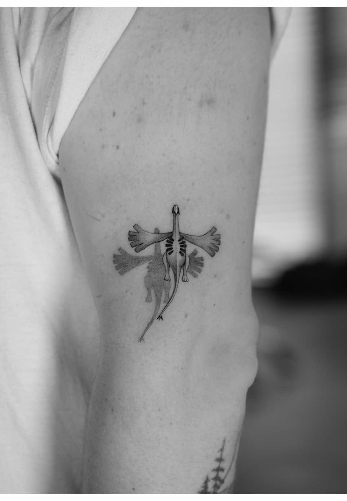 Minimalist Fine Line Arm Tattoo