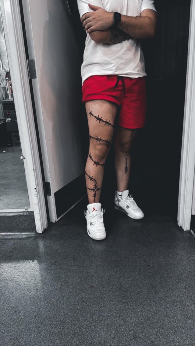 Street Style Leg Tattoo