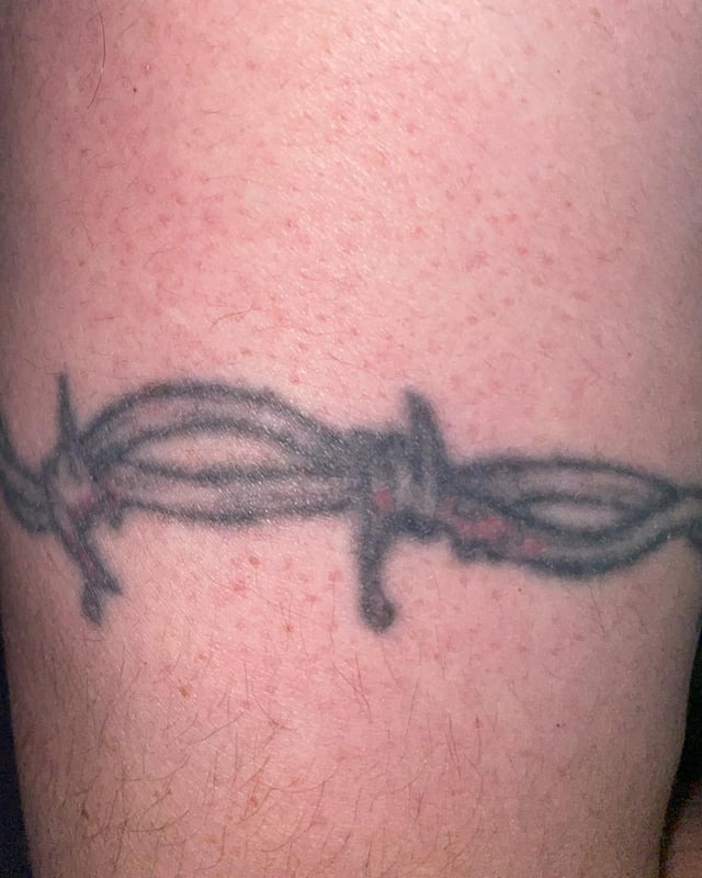 Classic Barbed Wire Arm Tattoo