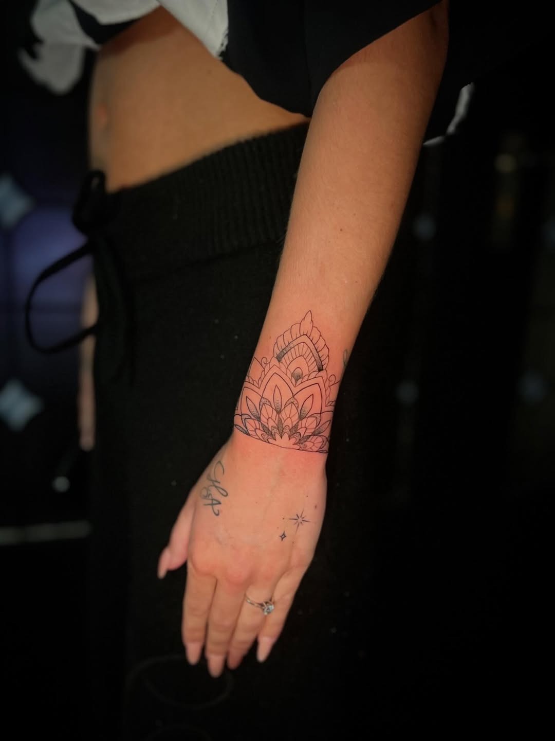 Minimalist Wrist Mandala Design