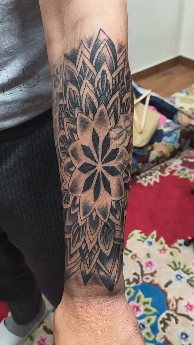 Bold forearm mandala sleeve