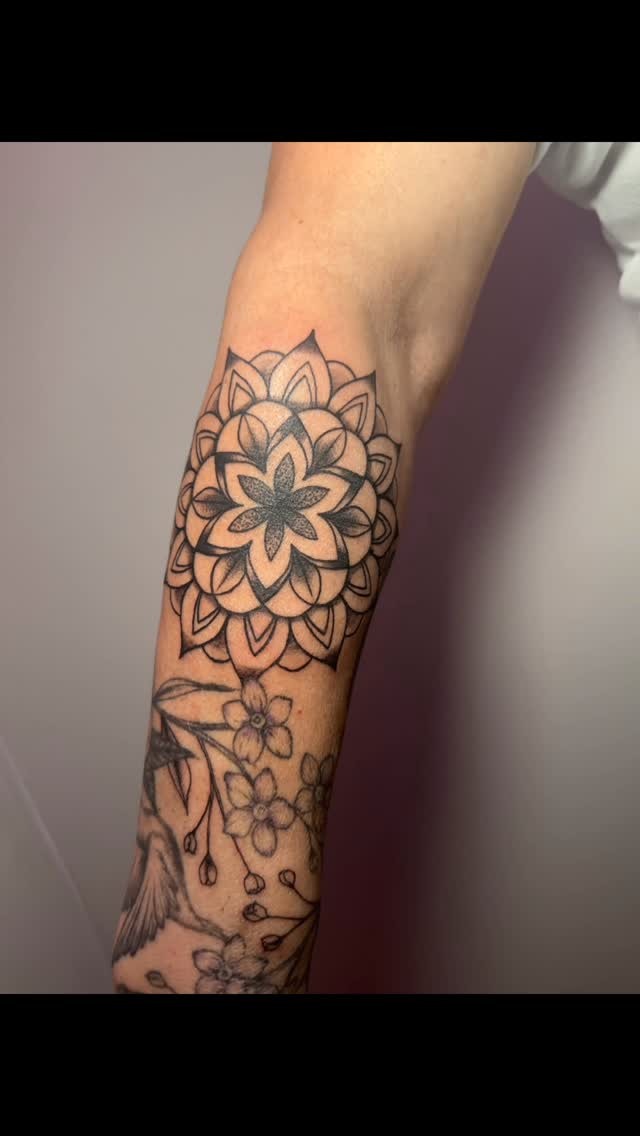 Symmetrical Forearm Mandala Design