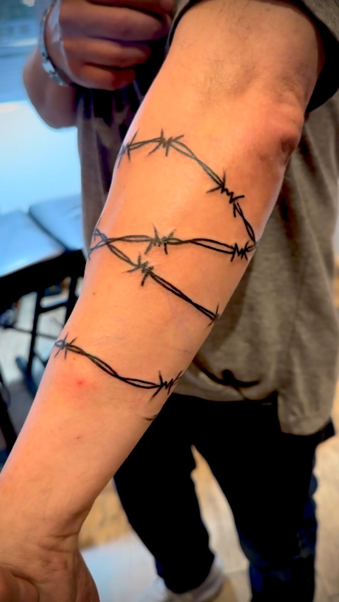 Classic Barbed Wire Armband Tattoo