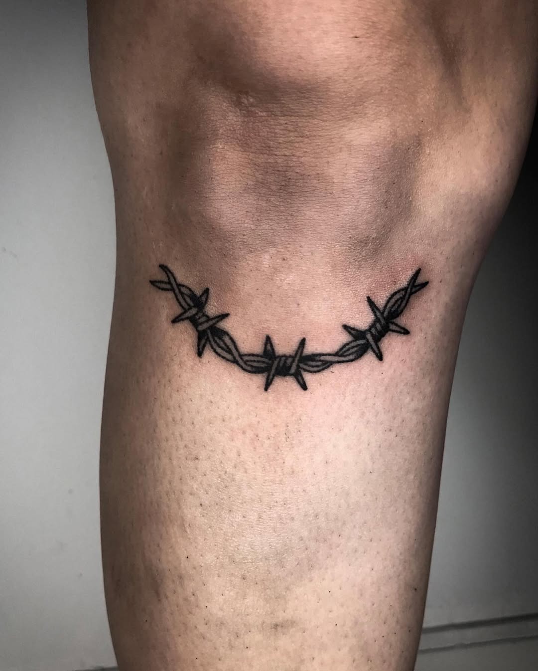 Minimalist Barbed Wire Tattoo Placement