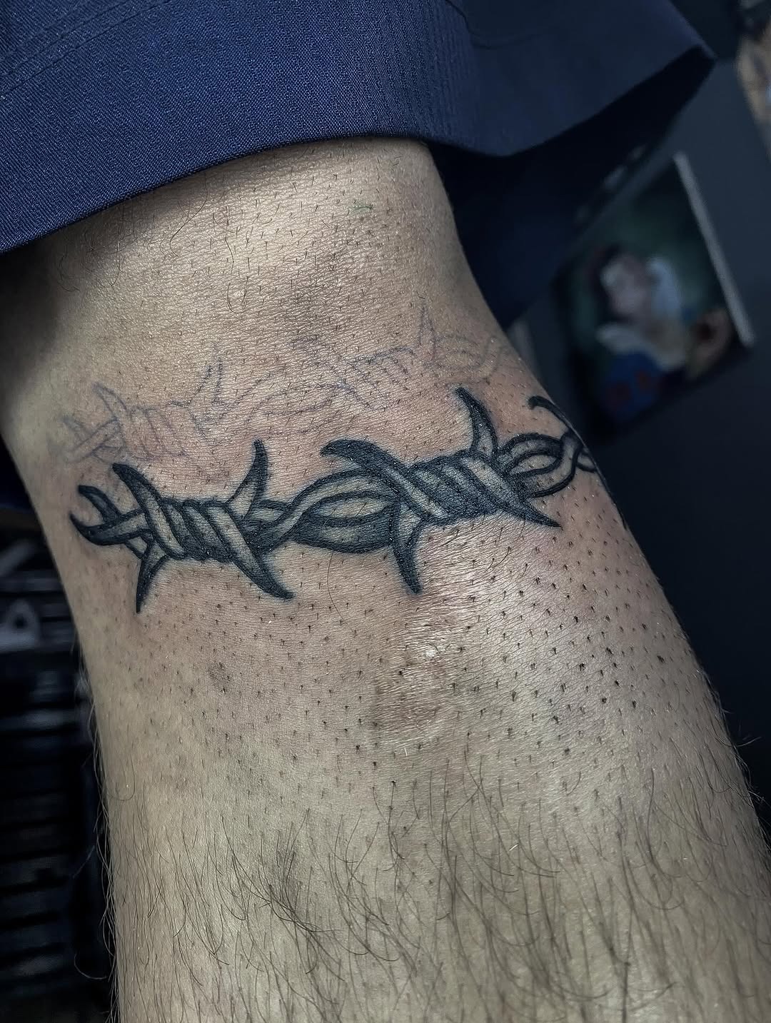 Traditional Barbed Wire Tattoo Flash