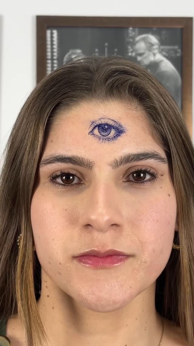 Mystical third eye forehead tattoo inspiration