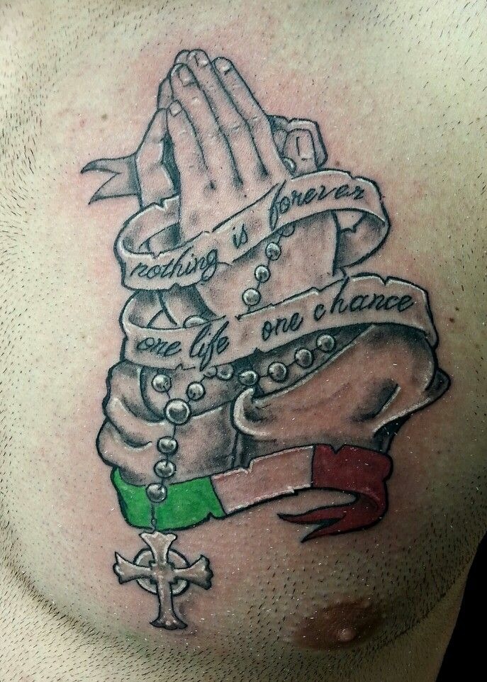 Italian Pride Religious Tattoo