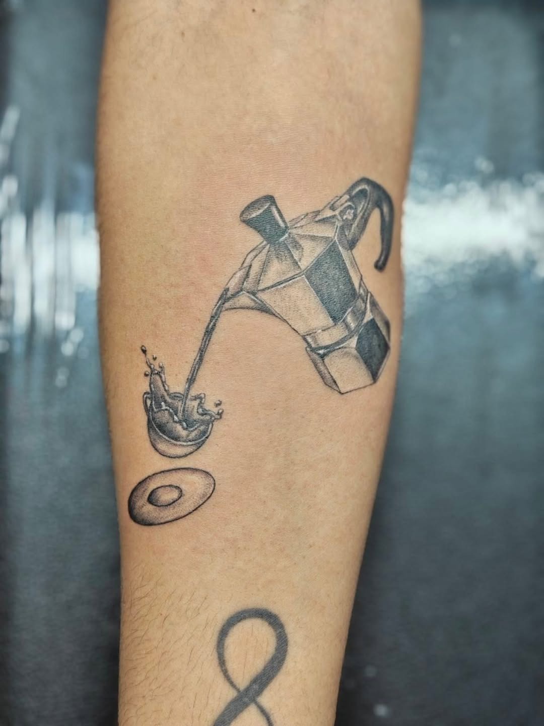 Chic Italian Moka Pot Tattoo