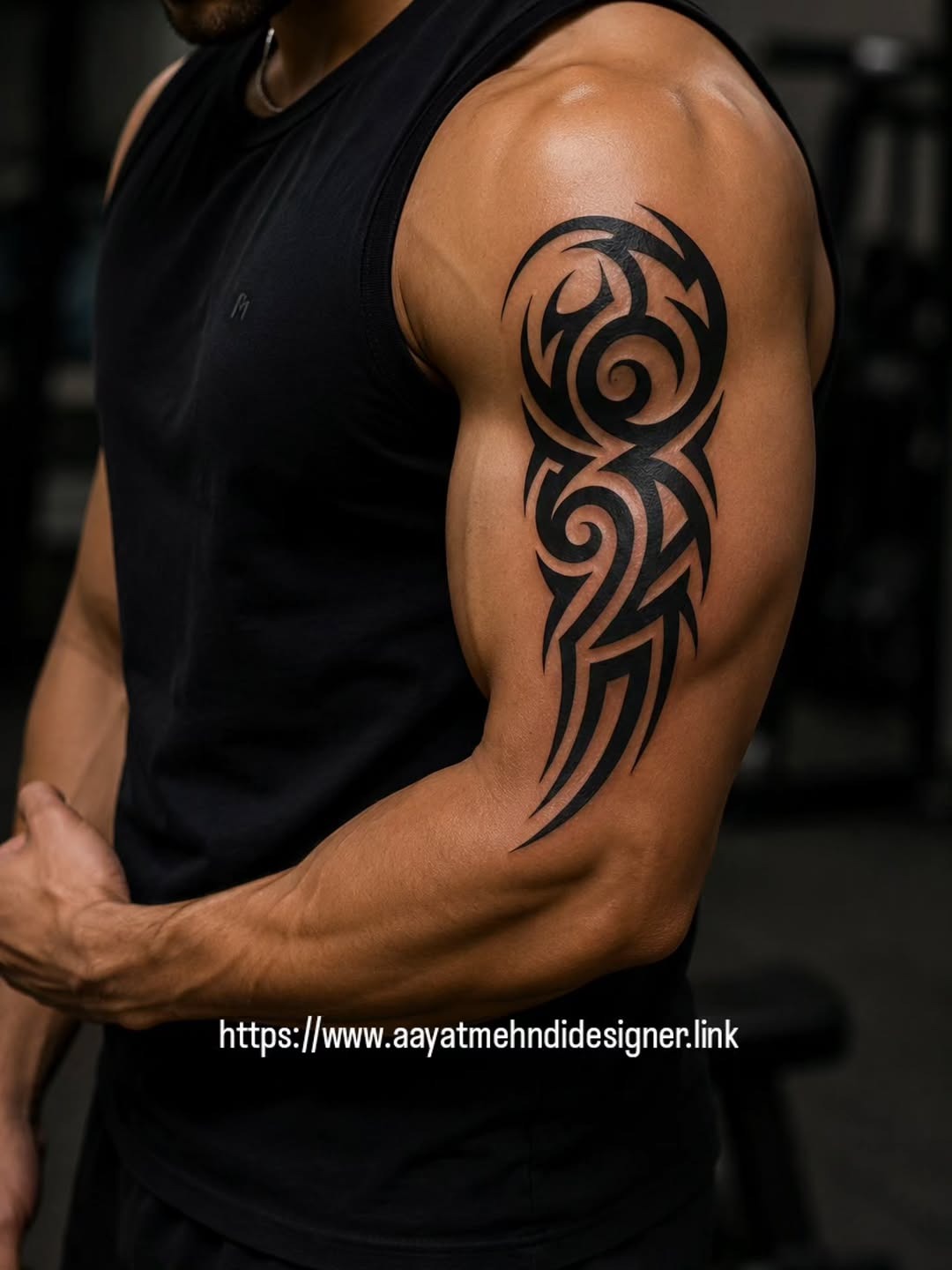 Clean Tribal Arm Tattoo Design